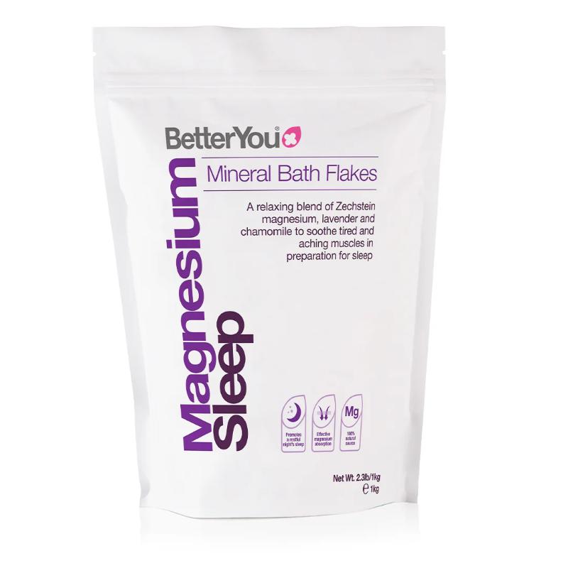BetterYou Magnesium Sleep Bath Flakes, 1Kg