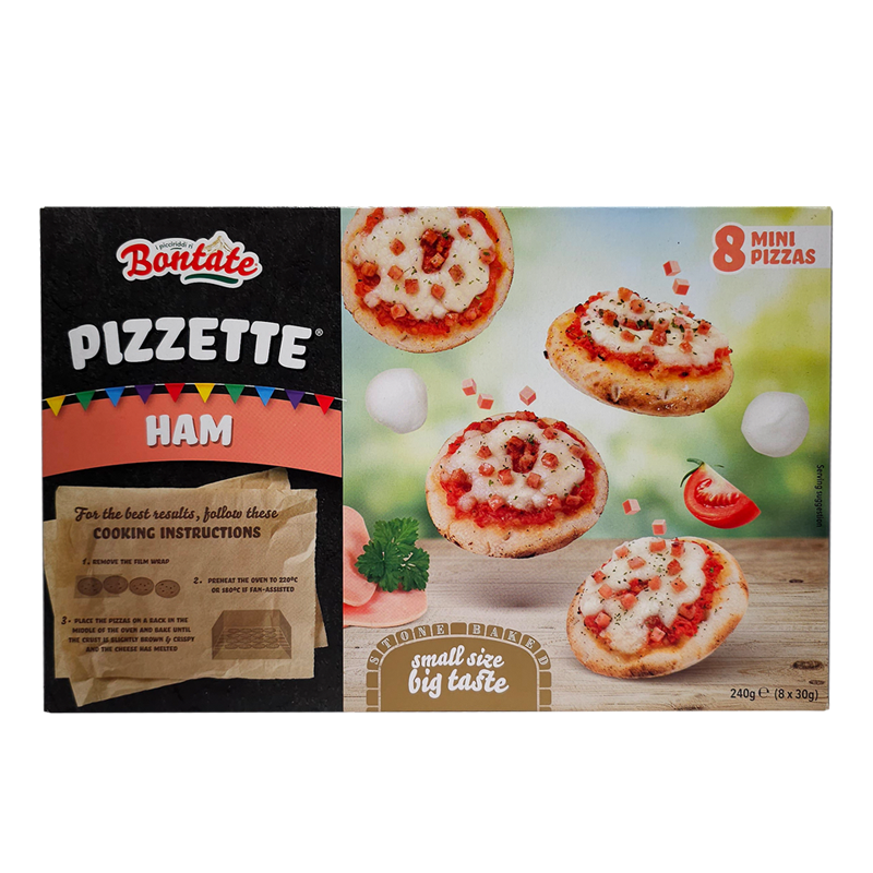 Bontate Pizzette Ham, 240g