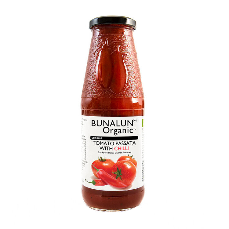 Bunalun Organic Tomato Passata with Chilli 680g