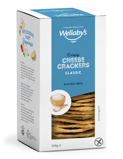 Wellaby's Cheese Crackers Classic, 100g