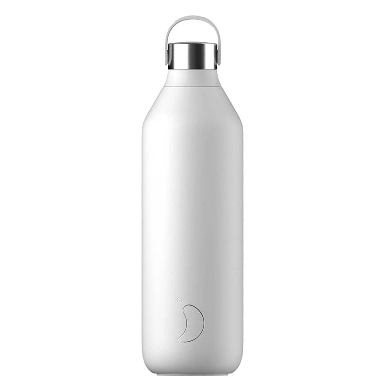 Chilly's Reusable Water Bottle Series 2 Arctic White, 1l