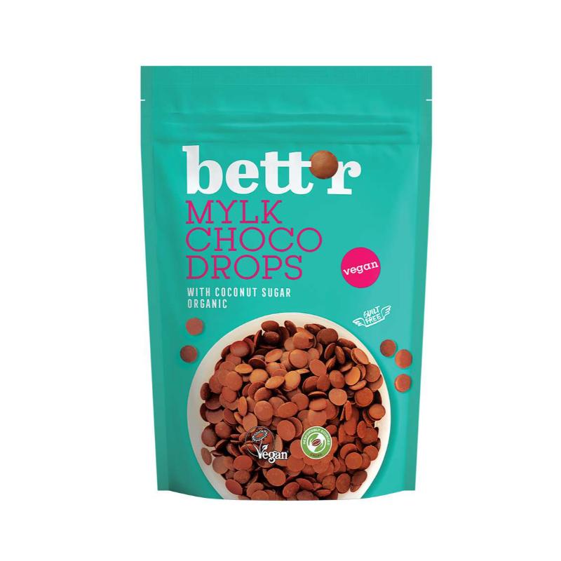 Bett'r Organic Mylk Choco Drops, 200g