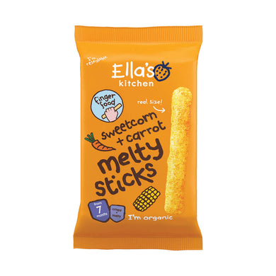 Ella's Kitchen Sweetcorn & Carrot Melty Sticks 16g Meats & Eats