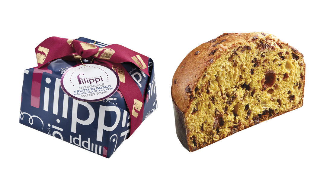 Filippi Panettone Wholemeal With Berries & Milk Chocolate, 1Kg