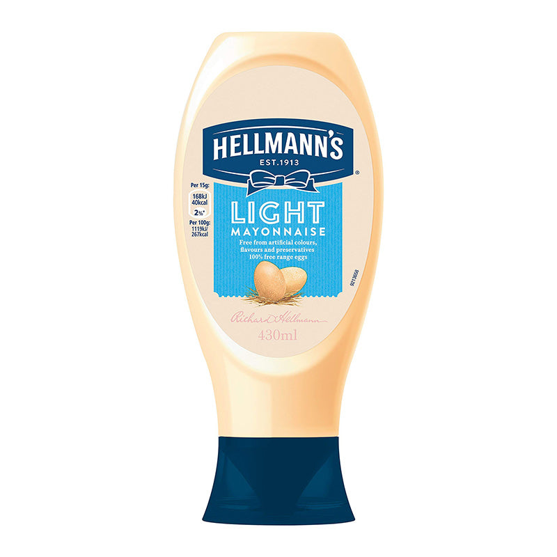 Hellmann's Squeezy Light Mayonnaise, 430ml