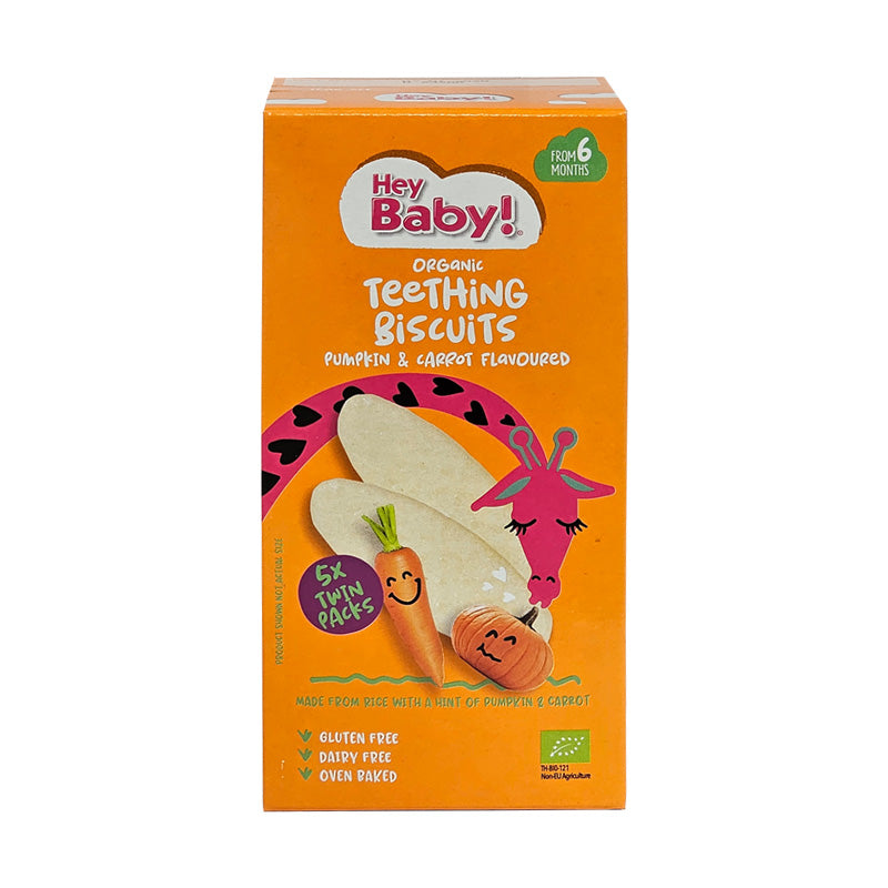 Hey Baby! Teething Biscuits Pumpkin & Carrot, 21g