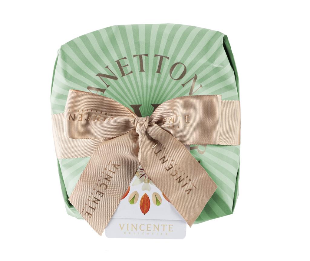 Panettone Fastuka – ricoperto di cioccolato bianco e pistacchio di Sicilia 750gr