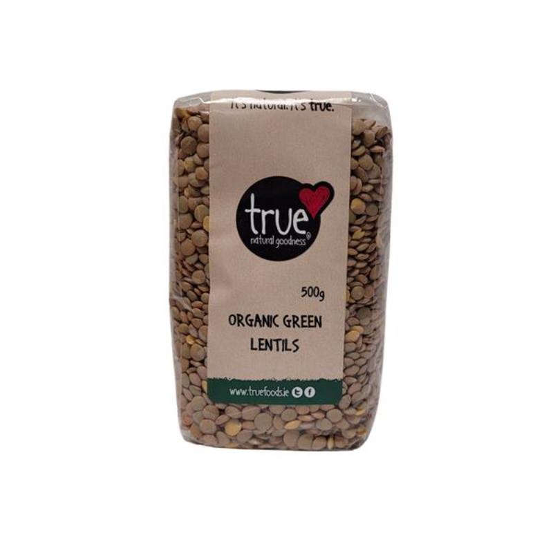 True Organic Green Lentils, 500g