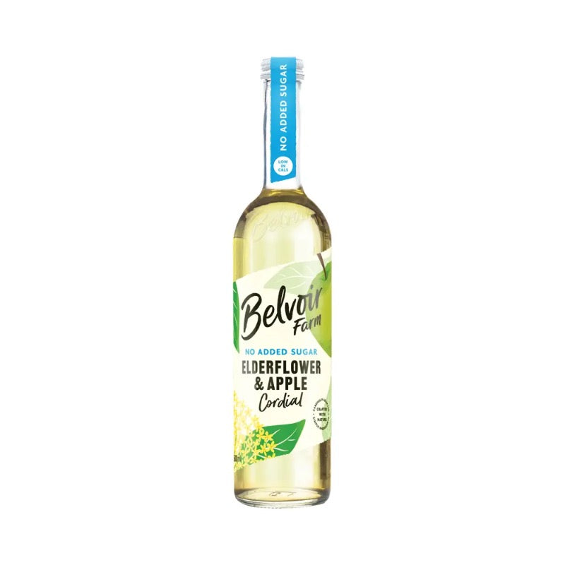 Belvoir Farm No Added Sugar Elderflower & Apple Cordial, 500ml