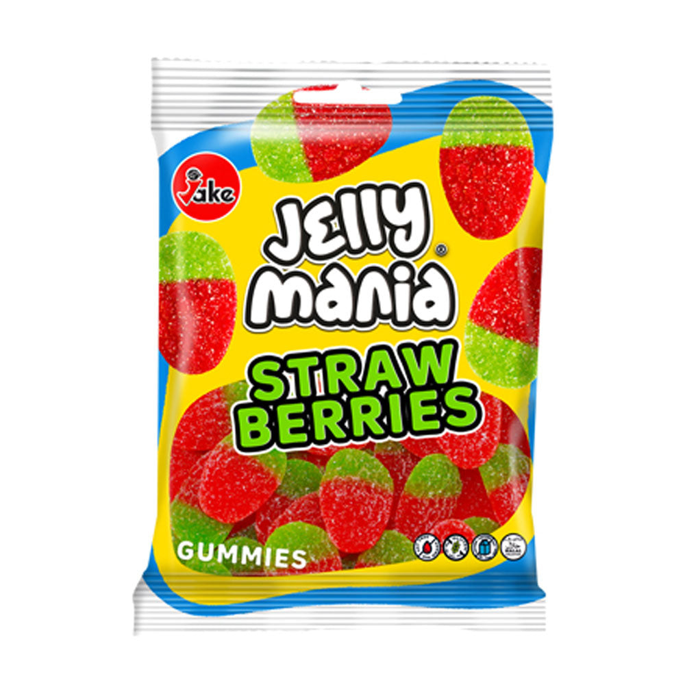 Jelly Mania Strawberries Gummies, 100g