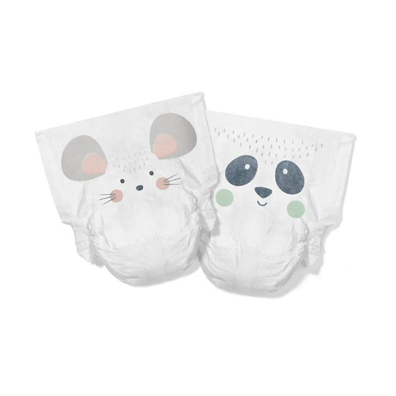 Kit & Kin Eco Nappies Mouse & Panda, Size 2 (4-8kg) 152-pack (Bundle of 4 packs - OFFER)