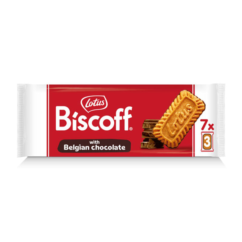 Lotus Biscoff With Belgian Chocolate, 7x 22g
