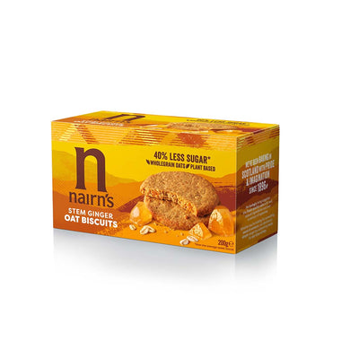 Nairn's Stem Ginger Oat Biscuits 200g Meats & Eats