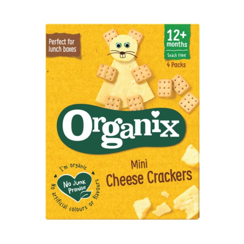 Organix Mini Cheese Crackers, 4 x 20g