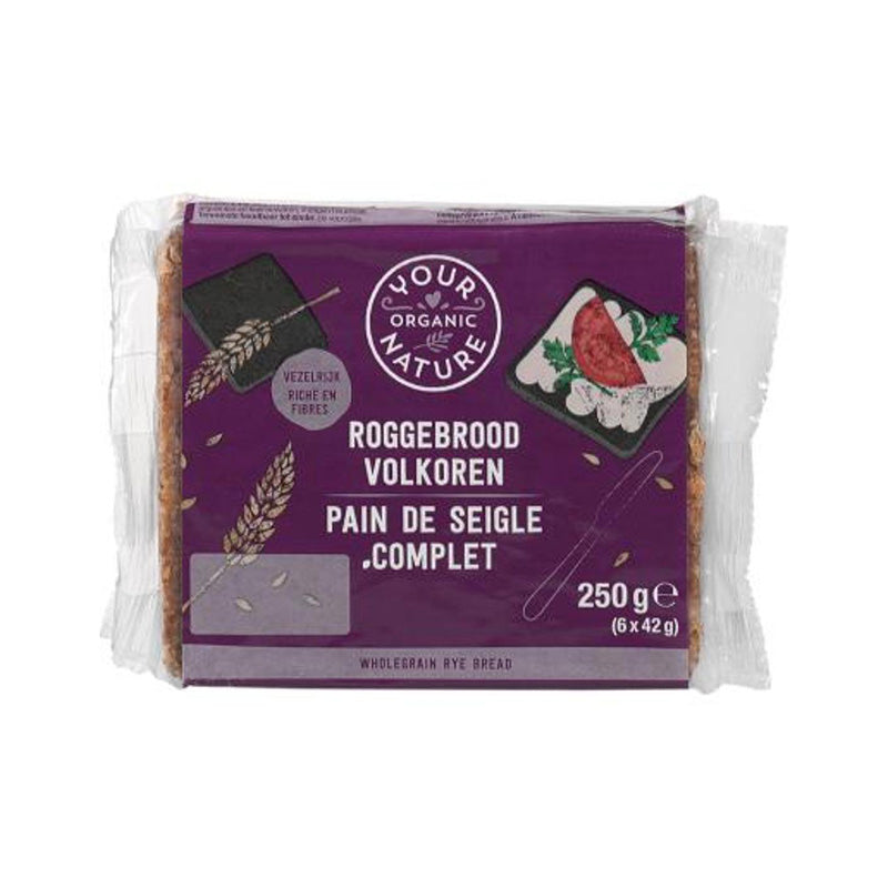 Your Organic Nature Whole Wheat Rye Bread, 500g