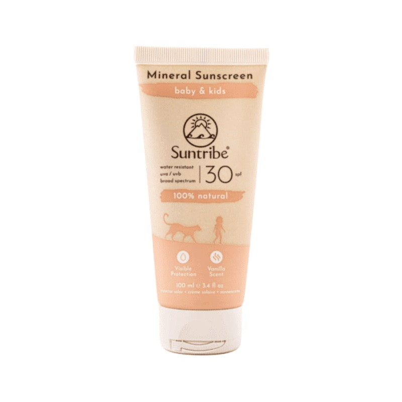 Suntribe Baby & Kids Organic Mineral Sunscreen SPF30, 100ml