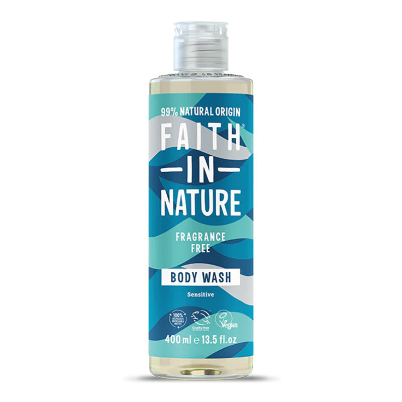 Faith In Nature Fragrance Free Body Wash, 400ml