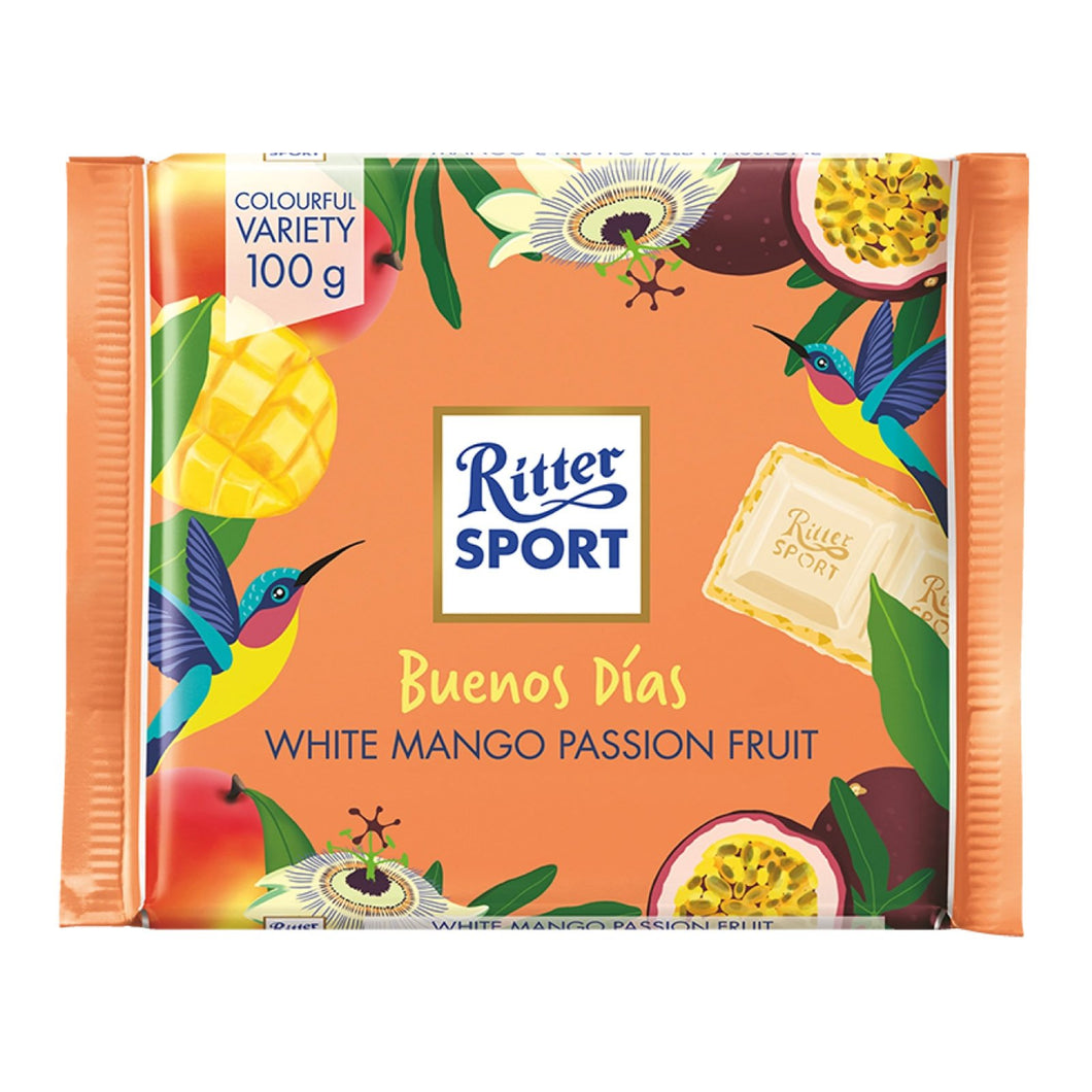 Ritter Sport White Mango Passion Fruit Chocolate Bar 100g