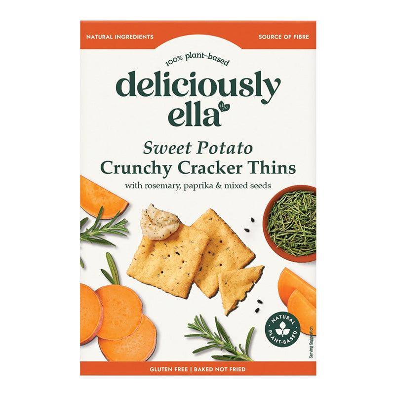 Deliciously Ella Sweet Potato Crunchy Cracker Thins, 100g