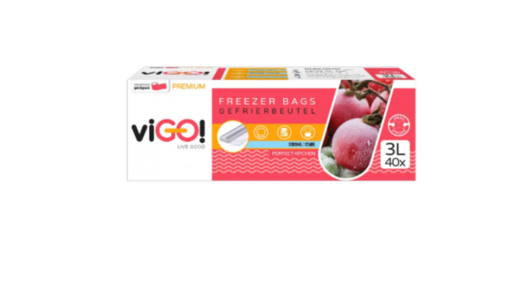 viGO! Frozen Bags, 40 x 3 Liter