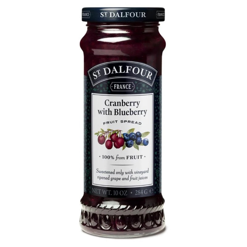 St Dalfour Cranberry With Blueberry Spread, 284g