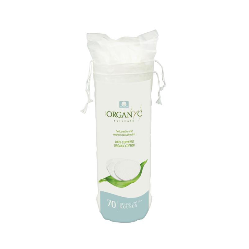 Organyc® Cotton Rounds, 70 Pcs