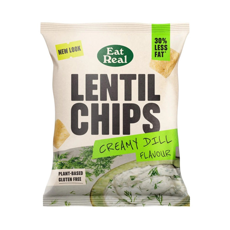 Eat Real Lentil Chips Creamy Dill Flavour, 40g