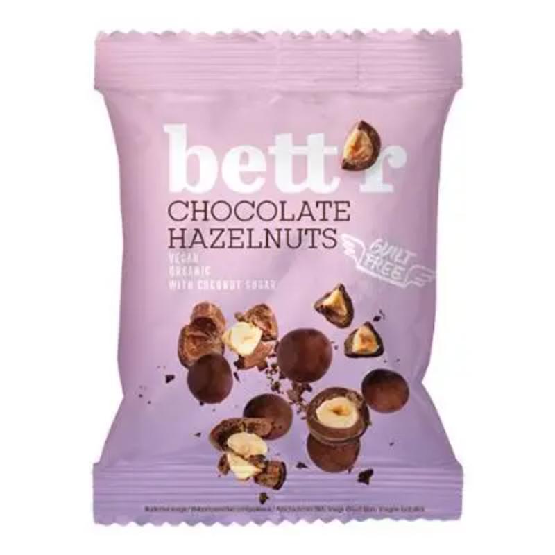 Bett'r Organic Chocolate Hazelnuts, 40g
