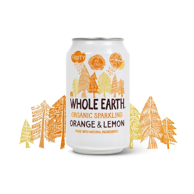 Whole Earth Organic Sparkling Orange & Lemon Drink, 330ml