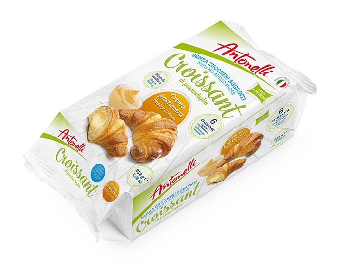 Antonelli Croissants Pastry Cream x6, 225g