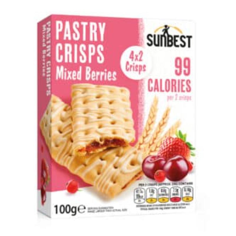 Sunbest Mixed Berries Pastry Crisps, 148g