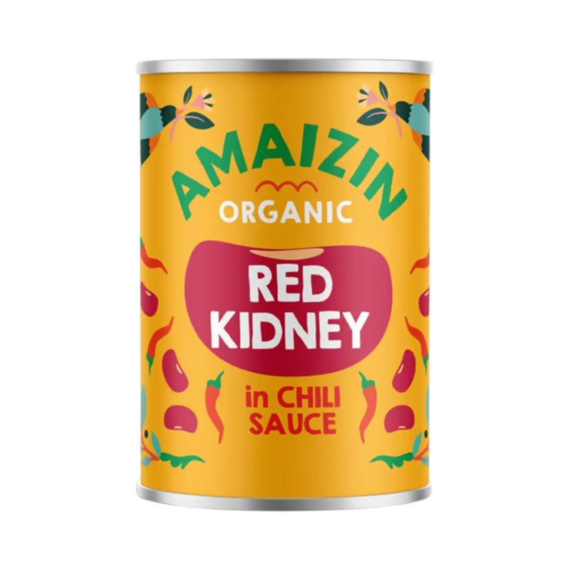 Amaizin Organic Red Kidney In Chili Sauce, 400g