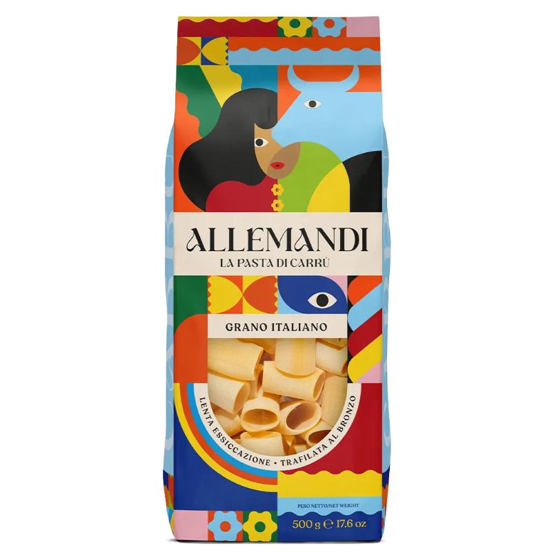 Allemandi Paccheri Durum Wheat Semolina Pasta, 500g
