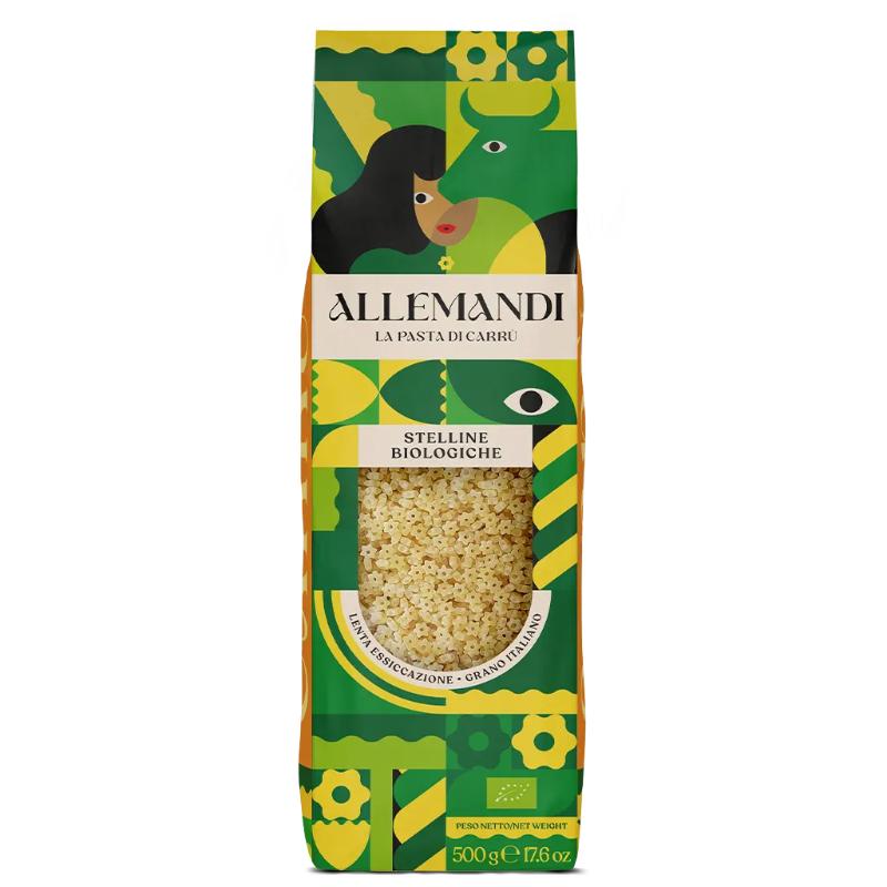 Allemandi Organic Stelline Durum Wheat Semolina Pasta, 500g