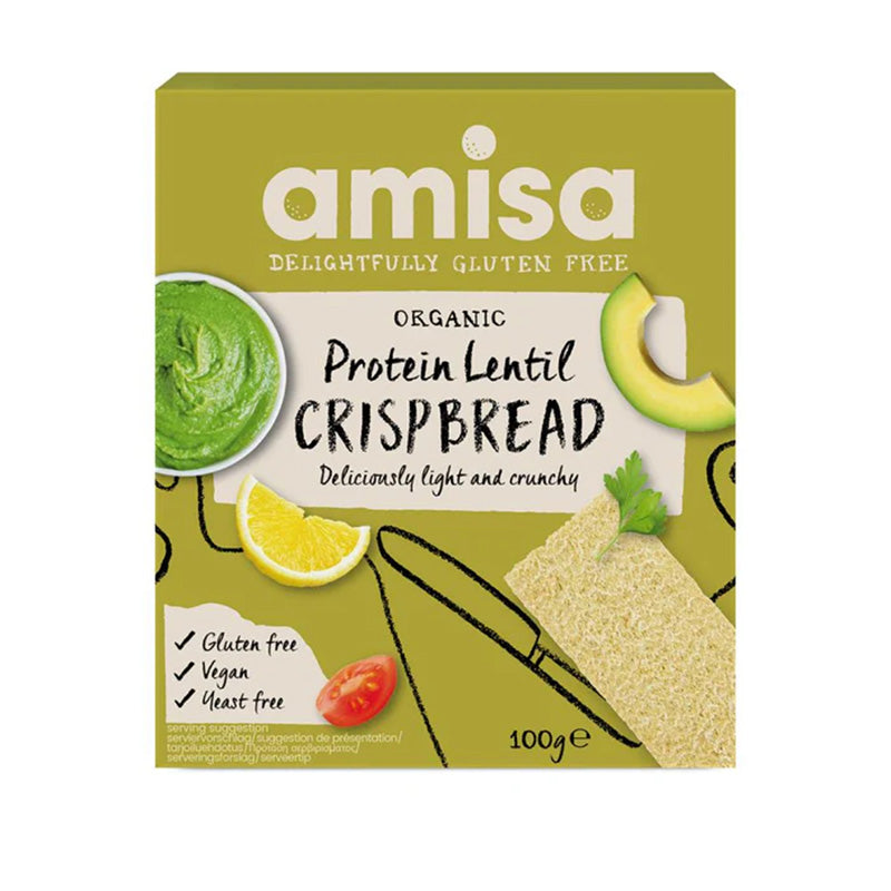 Amisa Organic Lentil Crispbread, 100g