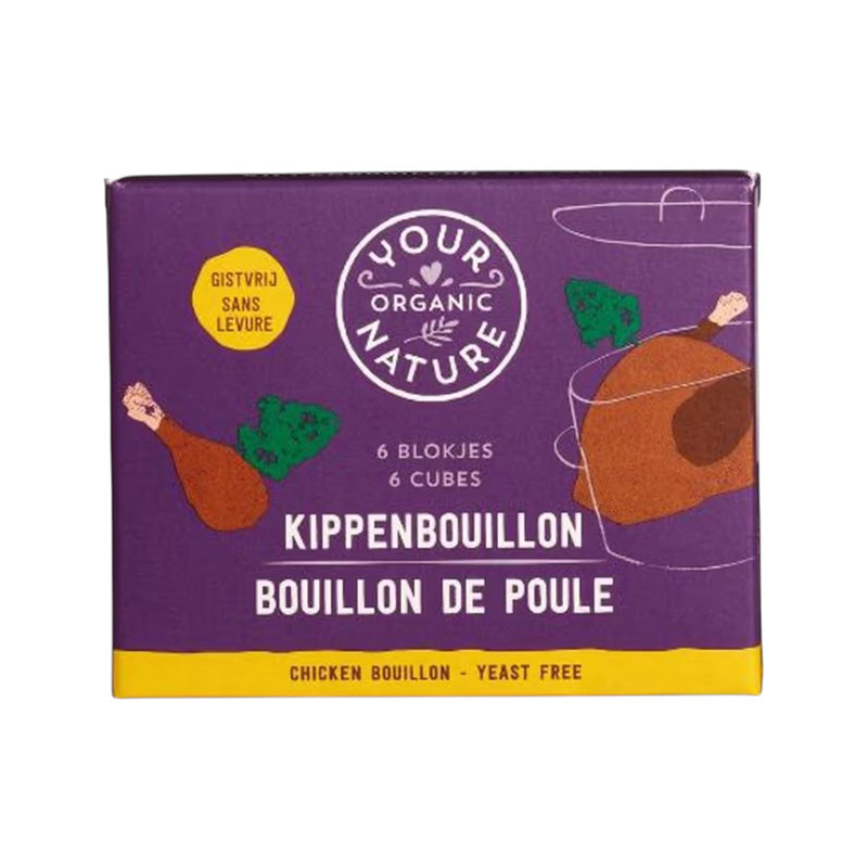 Your Organic Nature Yeast Free Chicken Bouillon, 6 x 10g