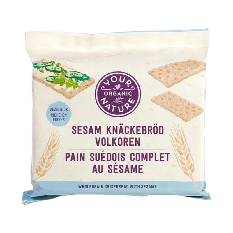 Your Organic Nature Whole Wheat Sesame Crispbread, 250g