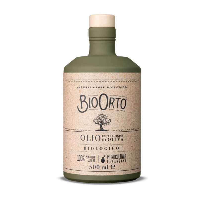 BioOrto Organic Extra Virgin Olive Oil Monocultivar Peranzana, 500ml