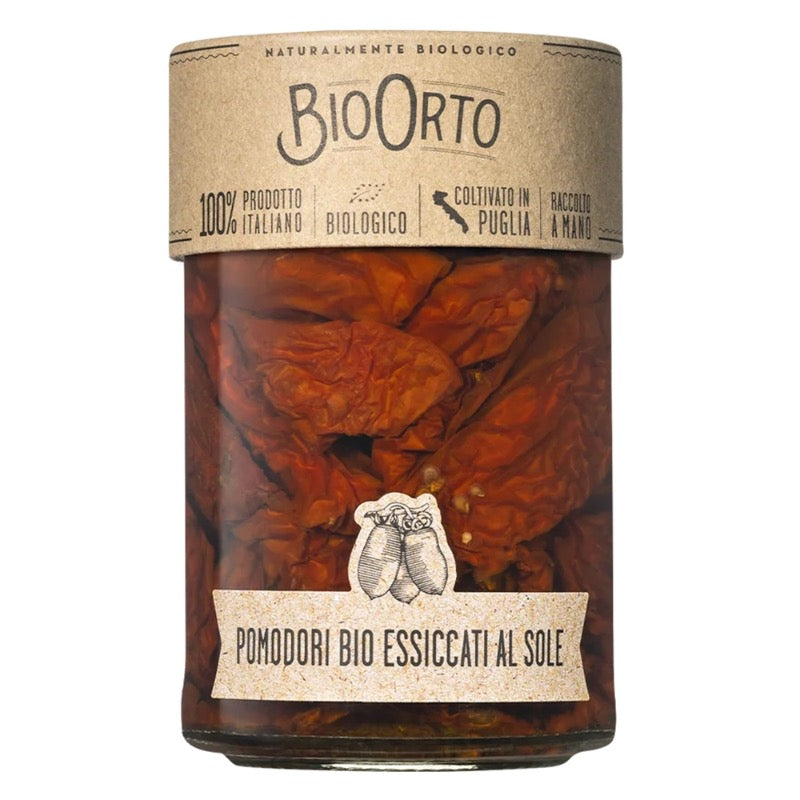 BioOrto Organic Sundried Tomatoes in Extra Virgin Olive Oil, 370ml