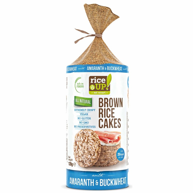 Rice Up Brown Rice Cakes Amaranth & Buckwheat, 120g