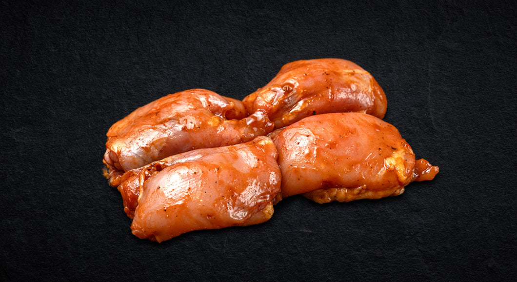 Fresh Marinated Boneless Chicken Thighs Sticky Maple, 500g