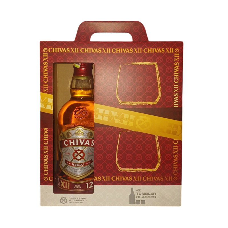 Chivas Regal 12 Years Scotch Whisky Gift Pack, 700ml