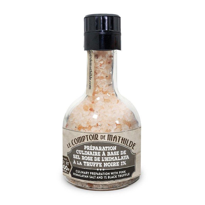 Le Comptoir De Mathilde Pink Himalayan Salt Mill With Black Truffle 1%, 300g