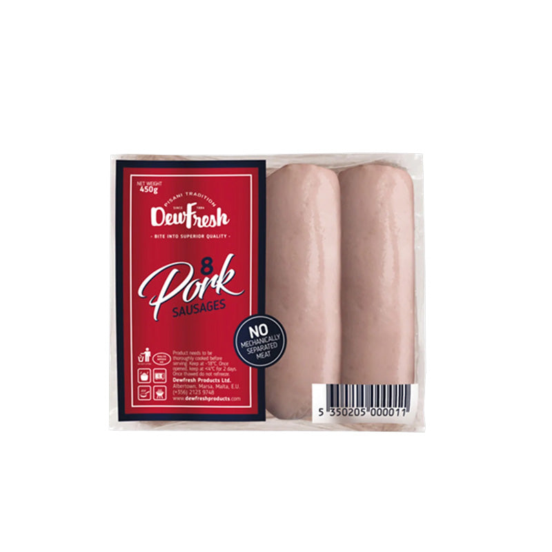 Dew Fresh Pork Sausages, 8 x 454g