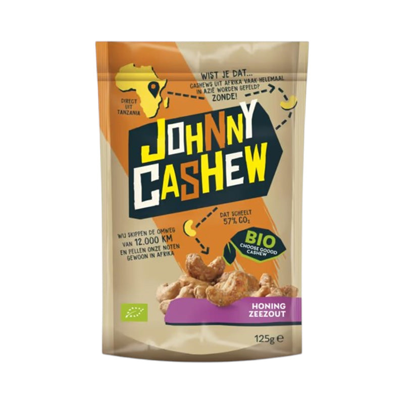 Johnny Cashew Organic Honey Sea Salt, 125g