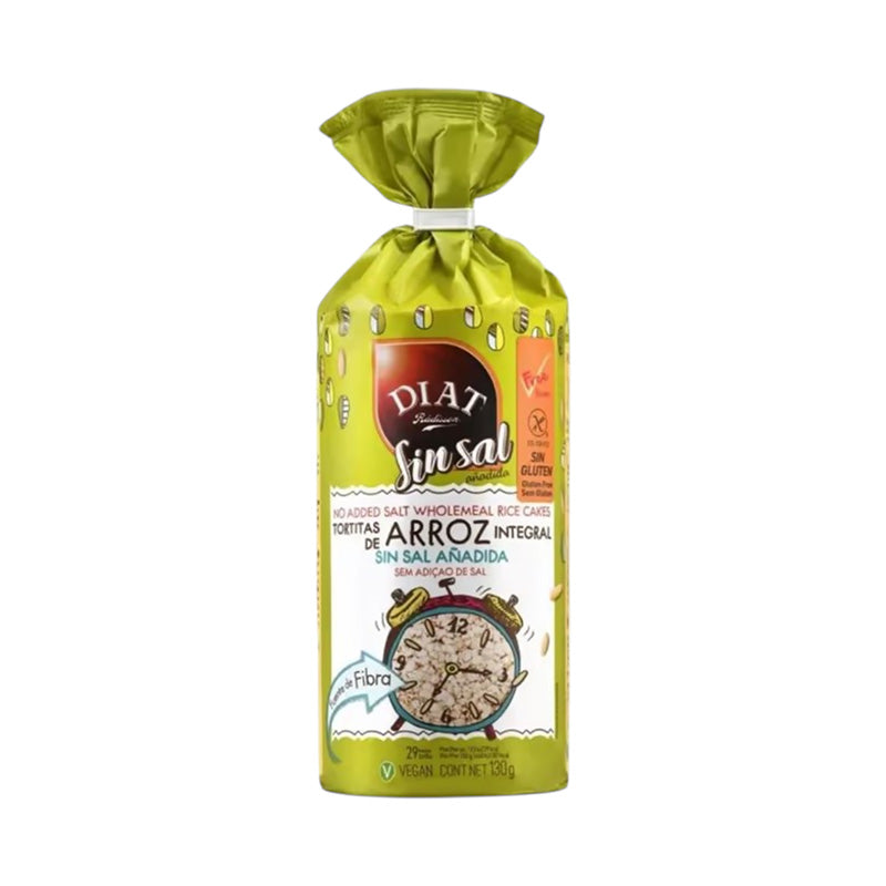 Diat Organic No Added Salt Wholemeal Corn Cakes, 130g