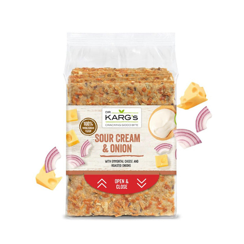 Dr Karg's Crispbread Sour Cream & Onion, 200g