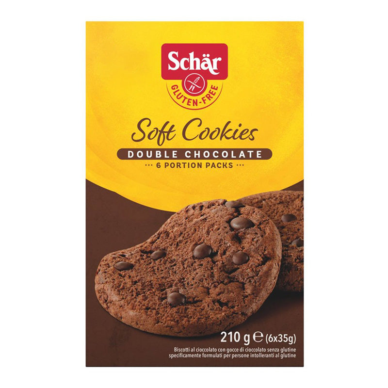 Schar Gluten-Free Soft Cookies Double Chocolate, 210g