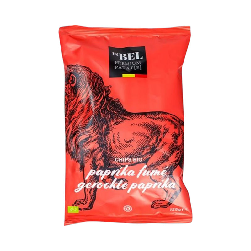 Rebel Organic Potato Chips Smoked Paprika, 125g