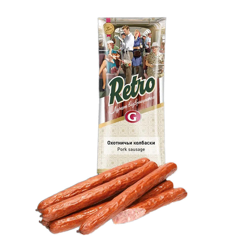 Retro Smoked Pork & Beef Sausages, 400g